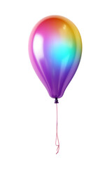 Rainbow balloon isolated on white