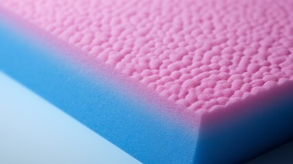 Soft magenta and blue foam