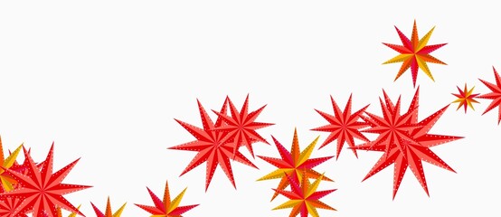 red and yellow floral artwork with white background illustration 