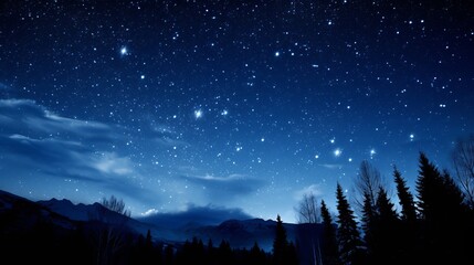 Naklejka premium Starry night sky