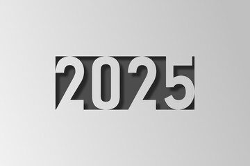 Bonne année - meilleurs vœux 2025 - vecteur pour affiche, bannière, salutation et célébration du nouvel an 2025.