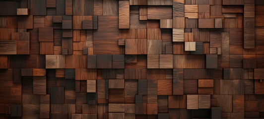 Abstract Wooden Blocks Pattern Background