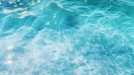 Fototapeta na wymiar Water with turquoise foam