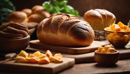 Fotobehang Bakkerij Tasty bread Image