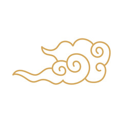Hand drawn Chinese clouds 