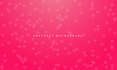 pink abstract background with hearts