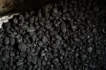 Coal Industry and Energy: A Closeup of Natural Black Coals for Fuel and Power