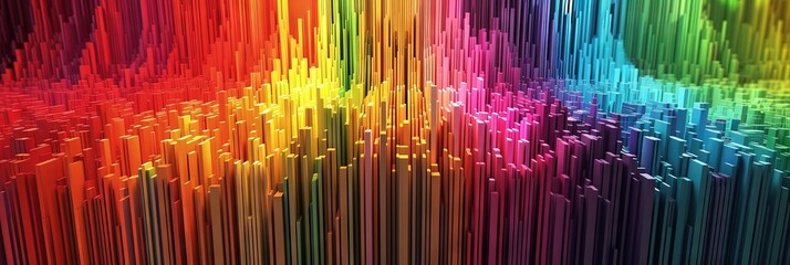 Abstract wallpaper background design with the full spectrum of rainbow colors