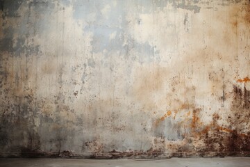 Grunge Industrial Background with Rusty Texture and Copy Space for Interior Design Use