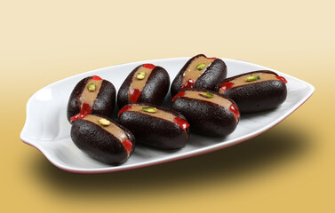 Lal Mohon Golab Juamun Indian and pakistani sweet made during festivals and celebrations