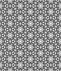 Obraz premium Black seamless abstract pattern. Overlay for background and backdrop. Ornamental design. PNG graphic illustration with transparent background.