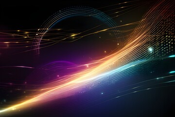  abstract background with glowing lines