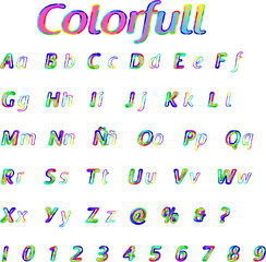 alphabet abc colorful letters colors