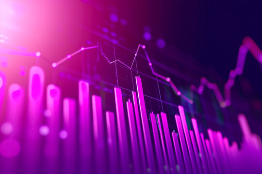 bar chart index for the past 5 years with a purple background