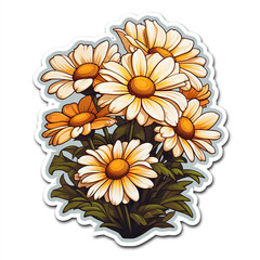 A Flower Bunch Sticker