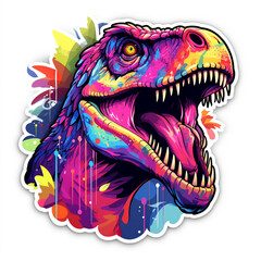 A Feathered T. rex Sticker 