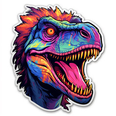 A Feathered T. rex Sticker 
