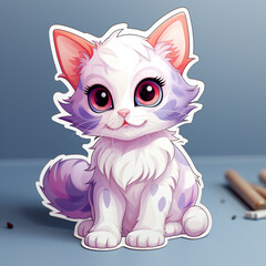 A Kitten Cutie Sticker