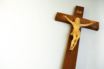 vintage wooden cross, holy week, religion