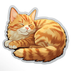 A Sleeping Cat - A peaceful cat sleeping with i 2e0f9099