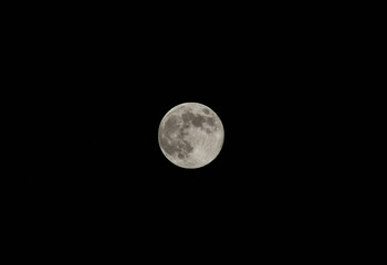 Close-up of the moon. Photo of the moon. Astrophoto of the moon.
