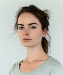 Fototapeta premium Beautiful woman close up headshot portrait