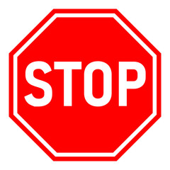 Stop Sign On Transparent Background, PNG