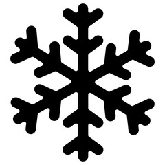 Snow flakes glyph and line vector illustration