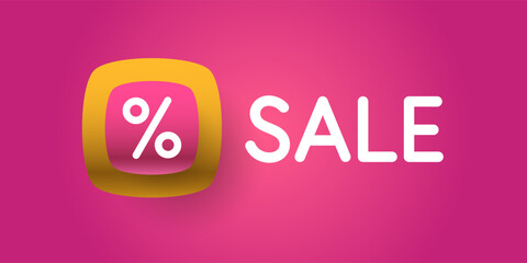 An image to advertise the sale. Poster for advertising discounts. Vector graphics.