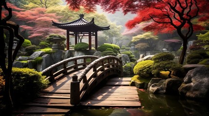 Beautiful japanese garden