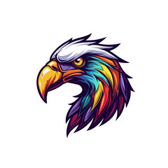 Fototapeta premium eagle head illustration