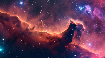 Fototapeta na wymiar The Horsehead Nebula in deep space.