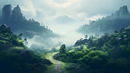 A mountain landscape with mountains and clouds,,
Simple and beautiful ipad wallpaper high quality Free Photo
