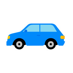 Color icon classic blue car