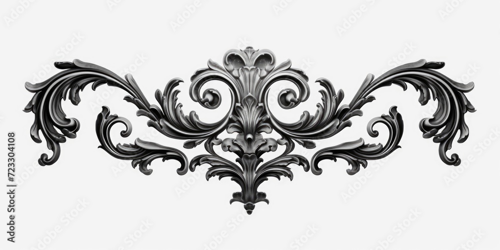 Poster a black and white photo showcasing a decorative design. this versatile image can be used for various