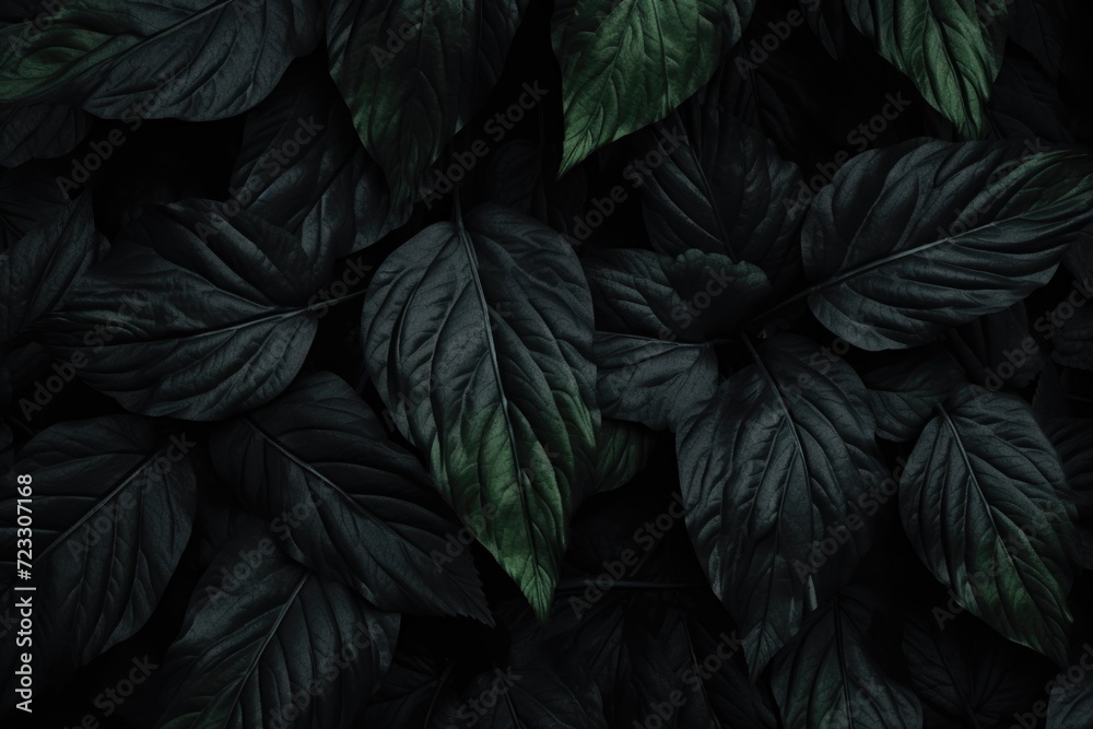 Poster a close up view of a plant with vibrant green leaves. ideal for nature enthusiasts or botanical proj