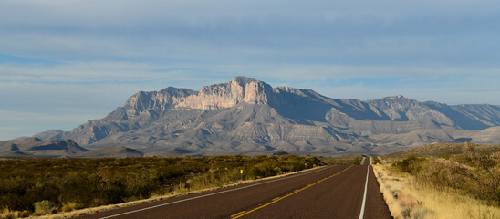 Views from the road to Guadalupe Mountains National Park