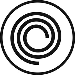 Fototapeta premium Abstract Cyclist Swirl Vector Illustration