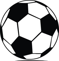 Geometric Soccer Ball Vector Emblem