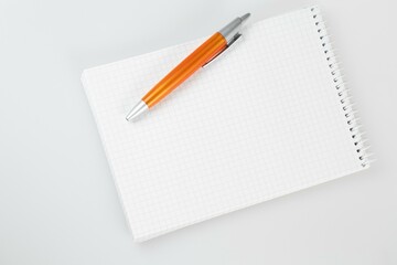 notepad and pencil, notebook and pen, notebook and pencil