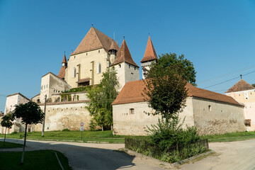 Fototapeta na wymiar Biertan fortified saxon church, Unesco World Heritage site, in Biertan village, Transylvania, Romania, Europe. Romania