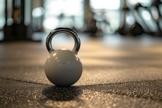 Competition kettlebell 10kg on gym floor