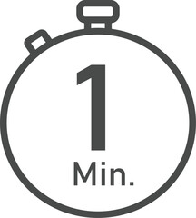 1 minute timer vector sign suitable for many uses