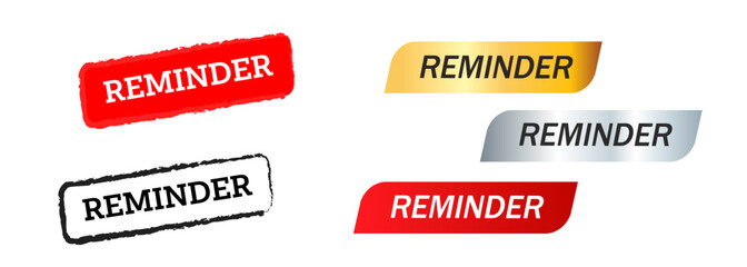 reminder text stamp label sticker message note caution for finished deadline