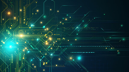 Fototapeta premium Abstract Technology Networking Background. Connectivity Concept Illustration