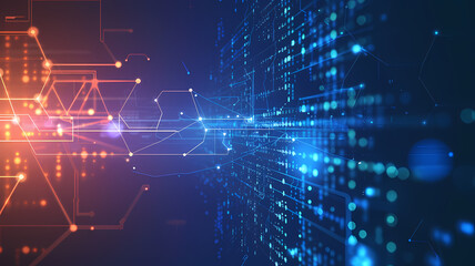 Digital Connectivity, Abstract Network Concept Background