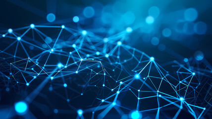 Obraz premium Abstract Technology Networking Background. Connectivity Concept Illustration