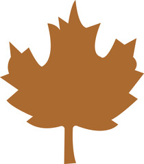Fall leaves icon in flat style. isolated on transparent background. Various fallen leaves autumn concept. Maple tree leaf. Seasonal holiday thanksgiving greeting card. vector for apps website