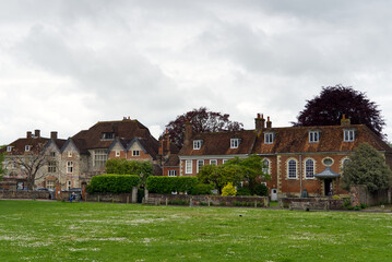 Fototapeta premium Herrenhäuser in Salisbury Cathedral Close