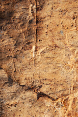 Texture of cracked brown stone